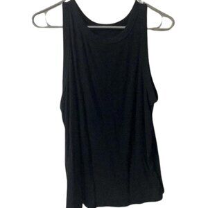 A New Day Black U-Neck Tank Top Size XXL